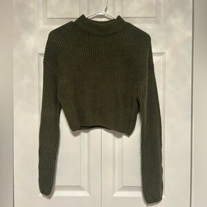 H&M Forest Green Ribbed Sweater